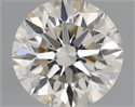 Natural Diamond 0.44 Carats, Round with Excellent Cut, H Color, SI1 Clarity and Certified by IGI