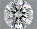 Natural Diamond 0.50 Carats, Round with Excellent Cut, H Color, SI1 Clarity and Certified by IGI