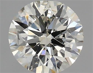 Picture of Natural Diamond 0.40 Carats, Round with Very Good Cut, K Color, SI1 Clarity and Certified by IGI