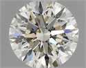 Natural Diamond 0.41 Carats, Round with Excellent Cut, K Color, SI1 Clarity and Certified by IGI