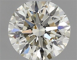 Picture of Natural Diamond 0.41 Carats, Round with Excellent Cut, K Color, SI1 Clarity and Certified by IGI