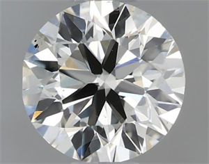 Picture of Natural Diamond 0.50 Carats, Round with Good Cut, I Color, VS2 Clarity and Certified by IGI