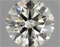 Natural Diamond 0.40 Carats, Round with Excellent Cut, K Color, SI1 Clarity and Certified by IGI