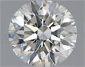 Natural Diamond 0.50 Carats, Round with Excellent Cut, H Color, VS2 Clarity and Certified by IGI