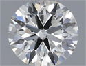 Natural Diamond 0.54 Carats, Round with Excellent Cut, H Color, VS2 Clarity and Certified by IGI