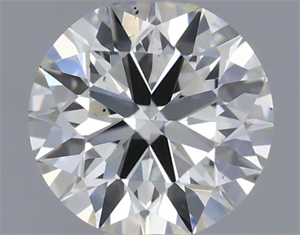 Picture of Natural Diamond 0.54 Carats, Round with Excellent Cut, H Color, VS2 Clarity and Certified by IGI