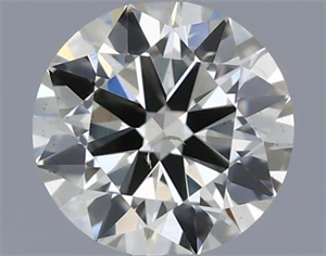 Picture of Natural Diamond 0.40 Carats, Round with Excellent Cut, K Color, SI1 Clarity and Certified by IGI