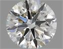 Natural Diamond 0.45 Carats, Round with Excellent Cut, H Color, VS1 Clarity and Certified by IGI