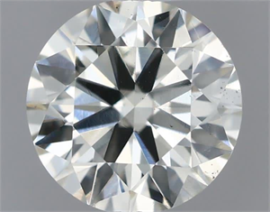 Picture of Natural Diamond 0.52 Carats, Round with Excellent Cut, J Color, VS2 Clarity and Certified by IGI