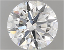 Natural Diamond 0.54 Carats, Round with Excellent Cut, F Color, SI1 Clarity and Certified by IGI