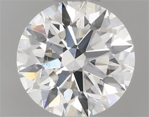 Picture of Natural Diamond 0.54 Carats, Round with Excellent Cut, F Color, SI1 Clarity and Certified by IGI