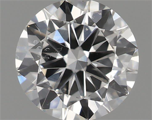 Picture of Natural Diamond 0.40 Carats, Round with Very Good Cut, F Color, SI1 Clarity and Certified by IGI