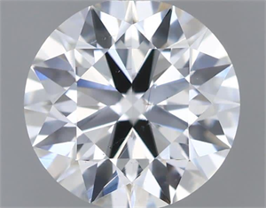 Picture of Natural Diamond 0.54 Carats, Round with Excellent Cut, H Color, SI1 Clarity and Certified by IGI