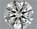 Natural Diamond 0.41 Carats, Round with Excellent Cut, K Color, SI1 Clarity and Certified by IGI