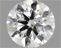 Natural Diamond 0.50 Carats, Round with Excellent Cut, H Color, VS1 Clarity and Certified by IGI