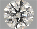 Natural Diamond 0.44 Carats, Round with Excellent Cut, H Color, SI1 Clarity and Certified by IGI