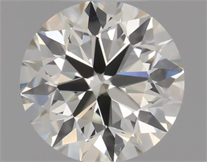 Picture of Natural Diamond 0.50 Carats, Round with Excellent Cut, I Color, VS1 Clarity and Certified by IGI