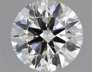 Picture of Natural Diamond 0.54 Carats, Round with Excellent Cut, H Color, SI1 Clarity and Certified by IGI