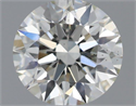 Natural Diamond 0.58 Carats, Round with Excellent Cut, H Color, SI1 Clarity and Certified by IGI