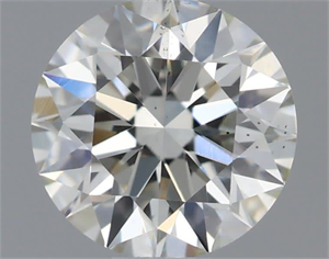 Picture of Natural Diamond 0.58 Carats, Round with Excellent Cut, H Color, SI1 Clarity and Certified by IGI