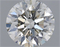 Natural Diamond 0.52 Carats, Round with Excellent Cut, H Color, SI1 Clarity and Certified by IGI