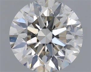 Picture of Natural Diamond 0.52 Carats, Round with Excellent Cut, H Color, SI1 Clarity and Certified by IGI