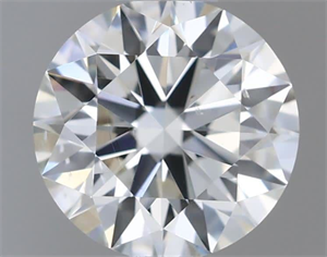 Picture of Natural Diamond 0.51 Carats, Round with Excellent Cut, H Color, VS2 Clarity and Certified by IGI