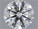 Natural Diamond 0.56 Carats, Round with Excellent Cut, H Color, SI1 Clarity and Certified by IGI