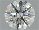 Natural Diamond 0.50 Carats, Round with Excellent Cut, H Color, VS2 Clarity and Certified by IGI