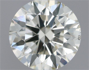 Picture of Natural Diamond 0.51 Carats, Round with Excellent Cut, J Color, VS2 Clarity and Certified by IGI