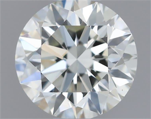 Picture of Natural Diamond 0.50 Carats, Round with Excellent Cut, H Color, VS2 Clarity and Certified by IGI