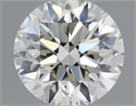 Natural Diamond 0.50 Carats, Round with Excellent Cut, H Color, VS2 Clarity and Certified by IGI