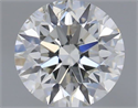 Natural Diamond 0.52 Carats, Round with Excellent Cut, H Color, SI1 Clarity and Certified by IGI