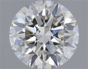 Picture of Natural Diamond 0.50 Carats, Round with Excellent Cut, H Color, SI1 Clarity and Certified by IGI