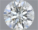 Natural Diamond 0.58 Carats, Round with Excellent Cut, H Color, SI1 Clarity and Certified by IGI