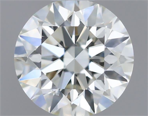 Picture of Natural Diamond 0.58 Carats, Round with Excellent Cut, H Color, SI1 Clarity and Certified by IGI