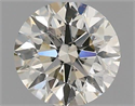 Natural Diamond 0.40 Carats, Round with Excellent Cut, K Color, SI1 Clarity and Certified by IGI