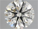 Natural Diamond 0.53 Carats, Round with Excellent Cut, H Color, VS1 Clarity and Certified by IGI