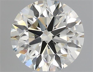 Picture of Natural Diamond 0.53 Carats, Round with Excellent Cut, H Color, VS1 Clarity and Certified by IGI