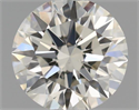 Natural Diamond 0.41 Carats, Round with Excellent Cut, H Color, VS1 Clarity and Certified by IGI