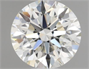 Natural Diamond 0.42 Carats, Round with Excellent Cut, H Color, VS1 Clarity and Certified by IGI