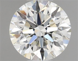 Picture of Natural Diamond 0.42 Carats, Round with Excellent Cut, H Color, VS1 Clarity and Certified by IGI