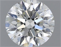 Natural Diamond 0.42 Carats, Round with Excellent Cut, H Color, VS1 Clarity and Certified by IGI