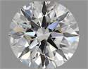 Natural Diamond 0.40 Carats, Round with Excellent Cut, H Color, VS1 Clarity and Certified by IGI