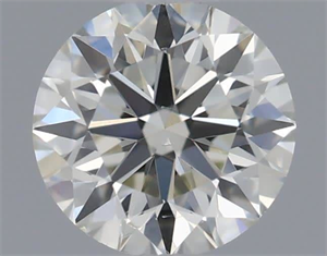 Picture of Natural Diamond 0.40 Carats, Round with Excellent Cut, H Color, VS1 Clarity and Certified by IGI