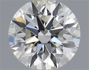 Picture of Natural Diamond 0.41 Carats, Round with Excellent Cut, H Color, VS2 Clarity and Certified by IGI