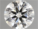 Natural Diamond 0.43 Carats, Round with Excellent Cut, H Color, VS2 Clarity and Certified by IGI