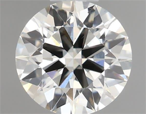 Picture of Natural Diamond 0.43 Carats, Round with Excellent Cut, H Color, VS2 Clarity and Certified by IGI