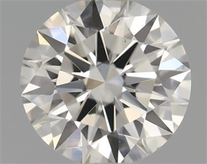 Picture of Natural Diamond 0.41 Carats, Round with Excellent Cut, H Color, VS2 Clarity and Certified by IGI