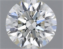 Natural Diamond 0.41 Carats, Round with Excellent Cut, H Color, VS2 Clarity and Certified by IGI